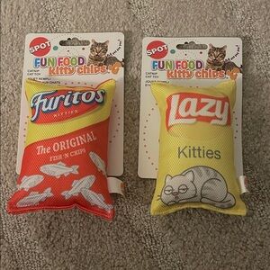 SPOT Fun Food Kitty Chips Cat Toys - Furitos & Lazy